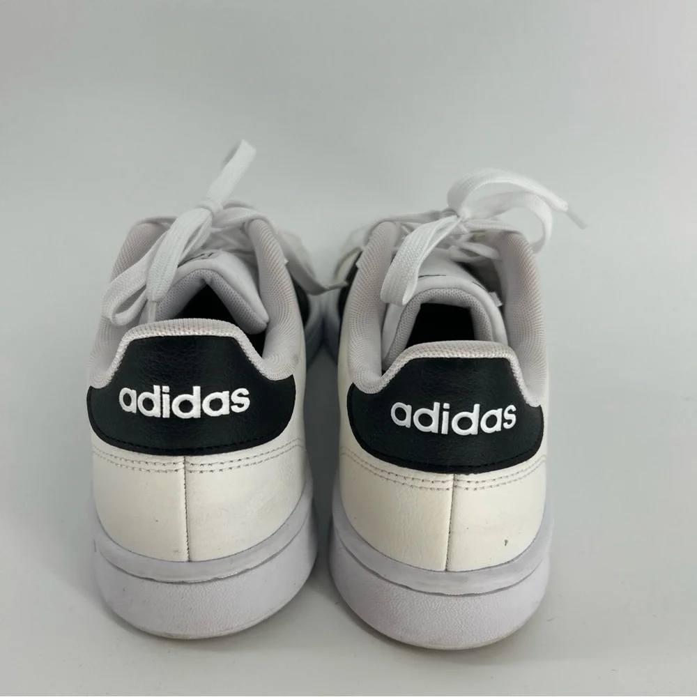 Adidas Classic White Sneakers with Black Stripes